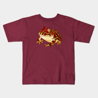 Red Ornate Pacman Frog Kids T-Shirt